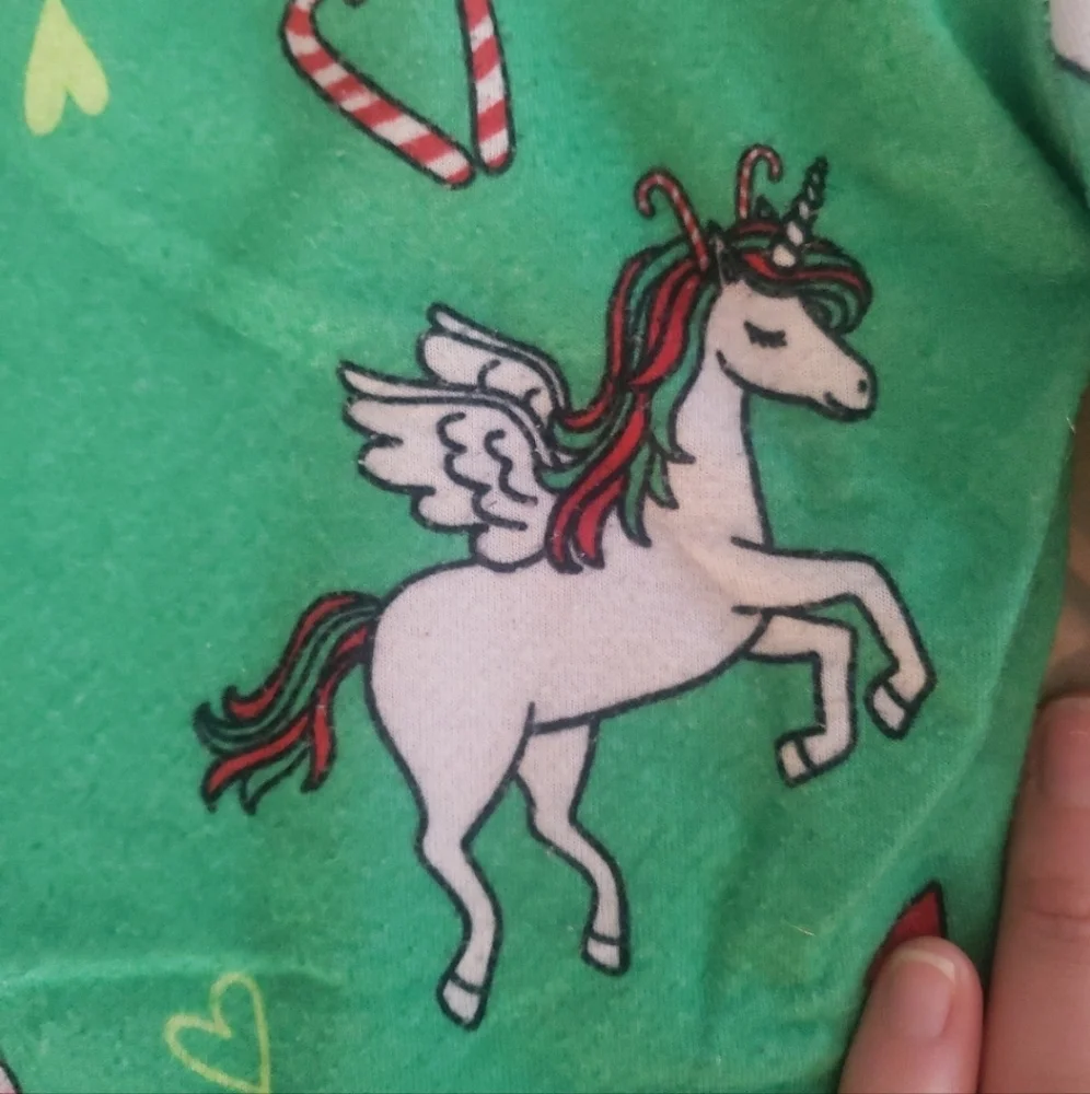💙🩵💙 Justice holiday Christmas unicorn leggings 6/7 6 6x 7